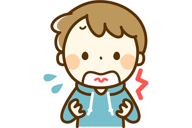 「のどが赤いですね・・・」
